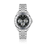Marc Malone Men's Silver Stainless Steel Chronograph Watch (CES-6020SQ)