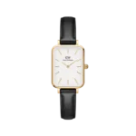 Daniel Wellington Quadro Pressed Sheffield Black Leather Watch | Truvai Select