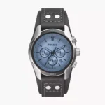 Fossil Coachman 45 mm Chronograph Black Leather Watch