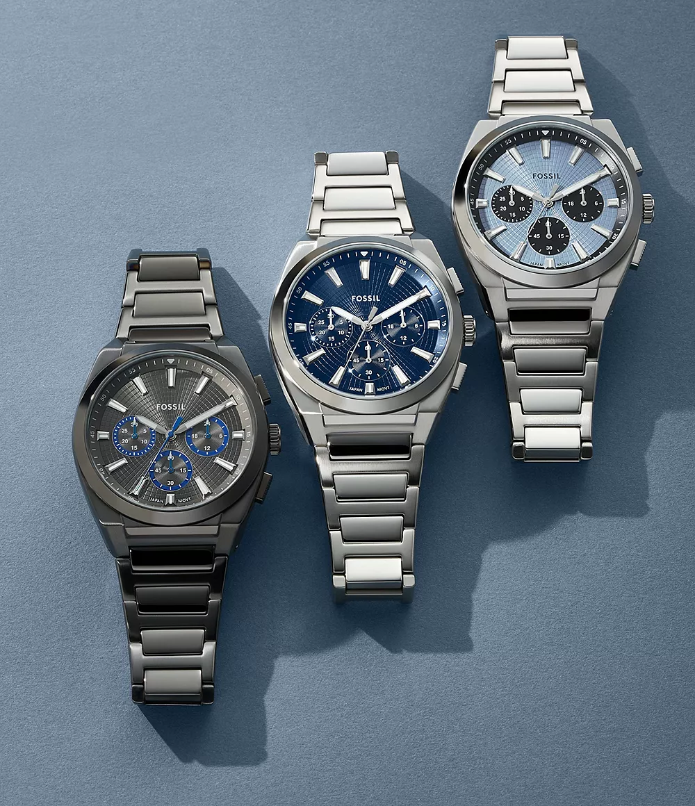 Chronograph Blue Dial Stainless Steel Men's Watch