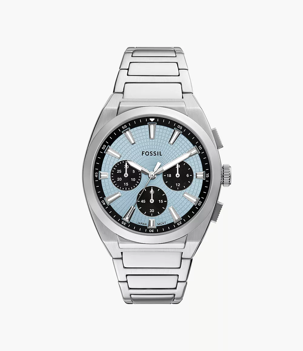 Chronograph Blue Dial Stainless Steel Men's Watch