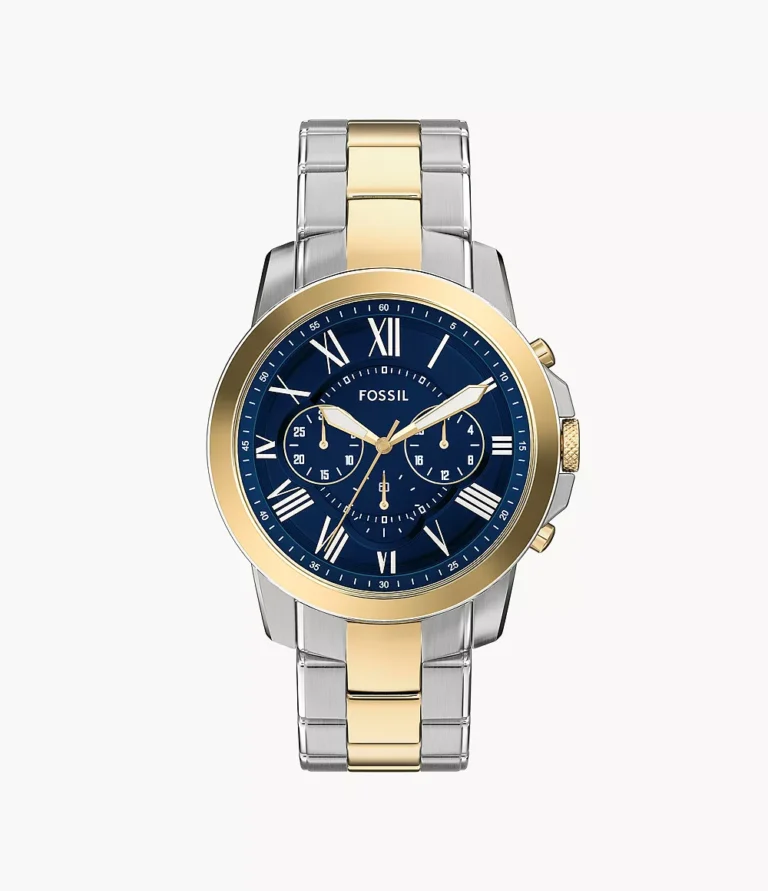 Fossil Grant 44 mm Chronograph Two-Tone Stainless Steel Watch