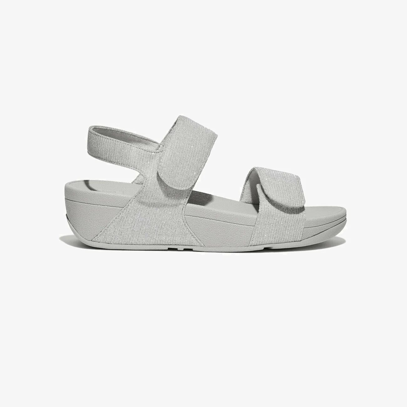 FitFlop Lulu Wedge Slides - Light Grey - Image 3