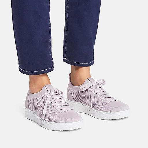 FitFlop Rally E01 Multi Knit Sneakers - Lilac - Image 4