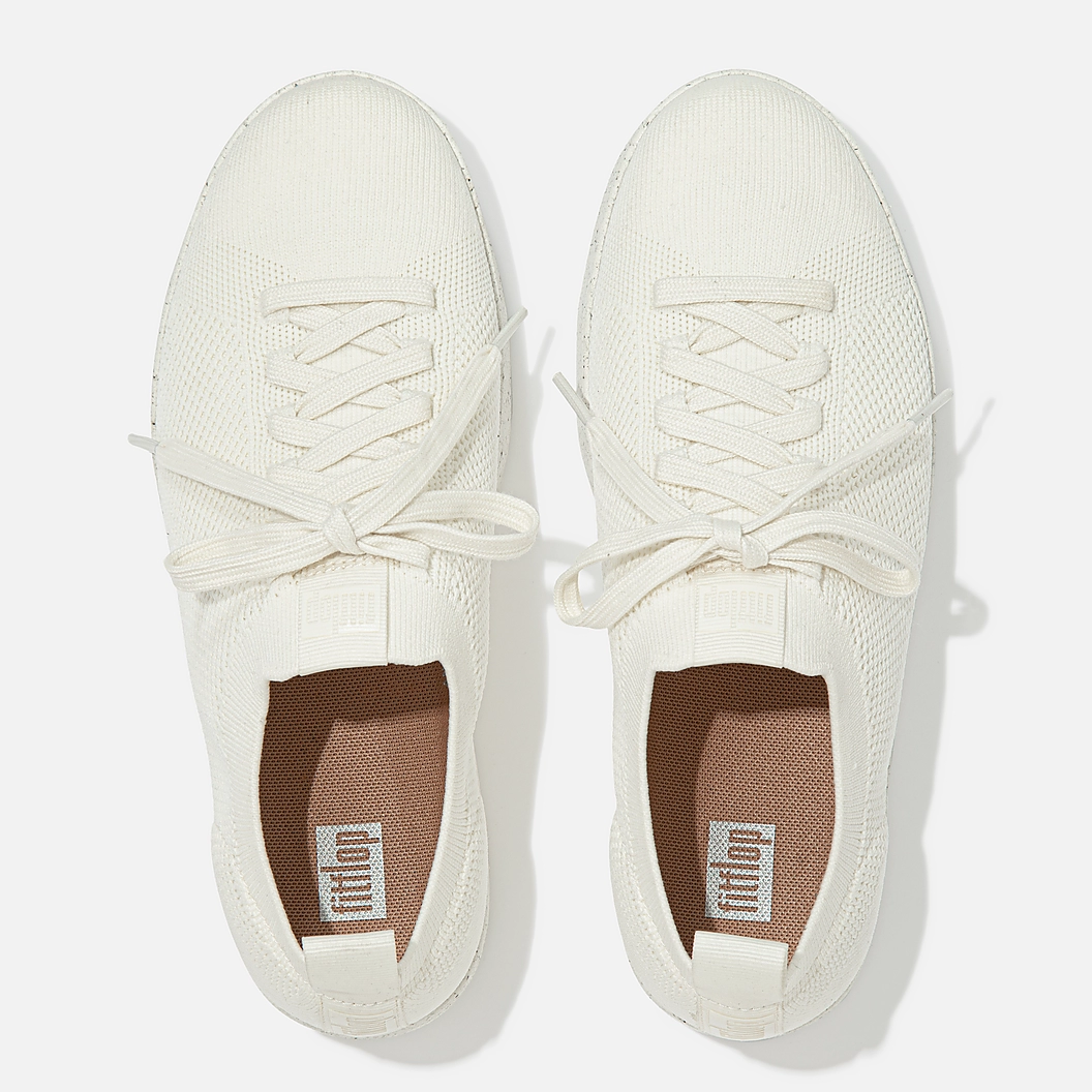 FitFlop Rally E01 Multi Knit Sneakers - White - Image 2