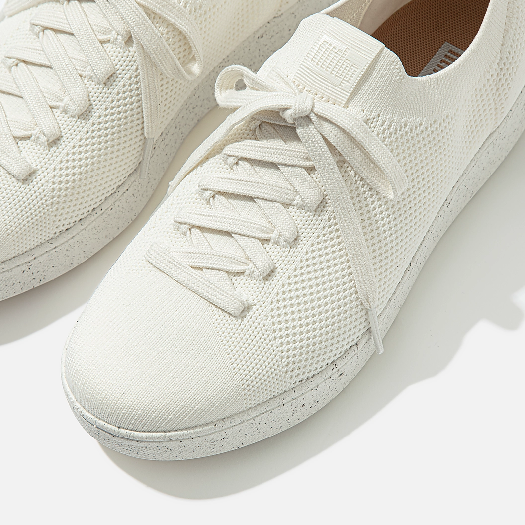 FitFlop Rally E01 Multi Knit Sneakers - White - Image 3