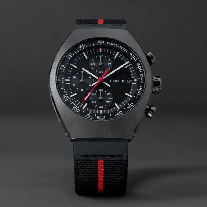 Timex Trend Legacy Black & Red Chronograph Watch (TW2W64500) - Image 2