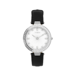 TIMEX Trend Quartz Analog Watch for Women with Black Leather Strap & Round Case – Womens Premium Watch