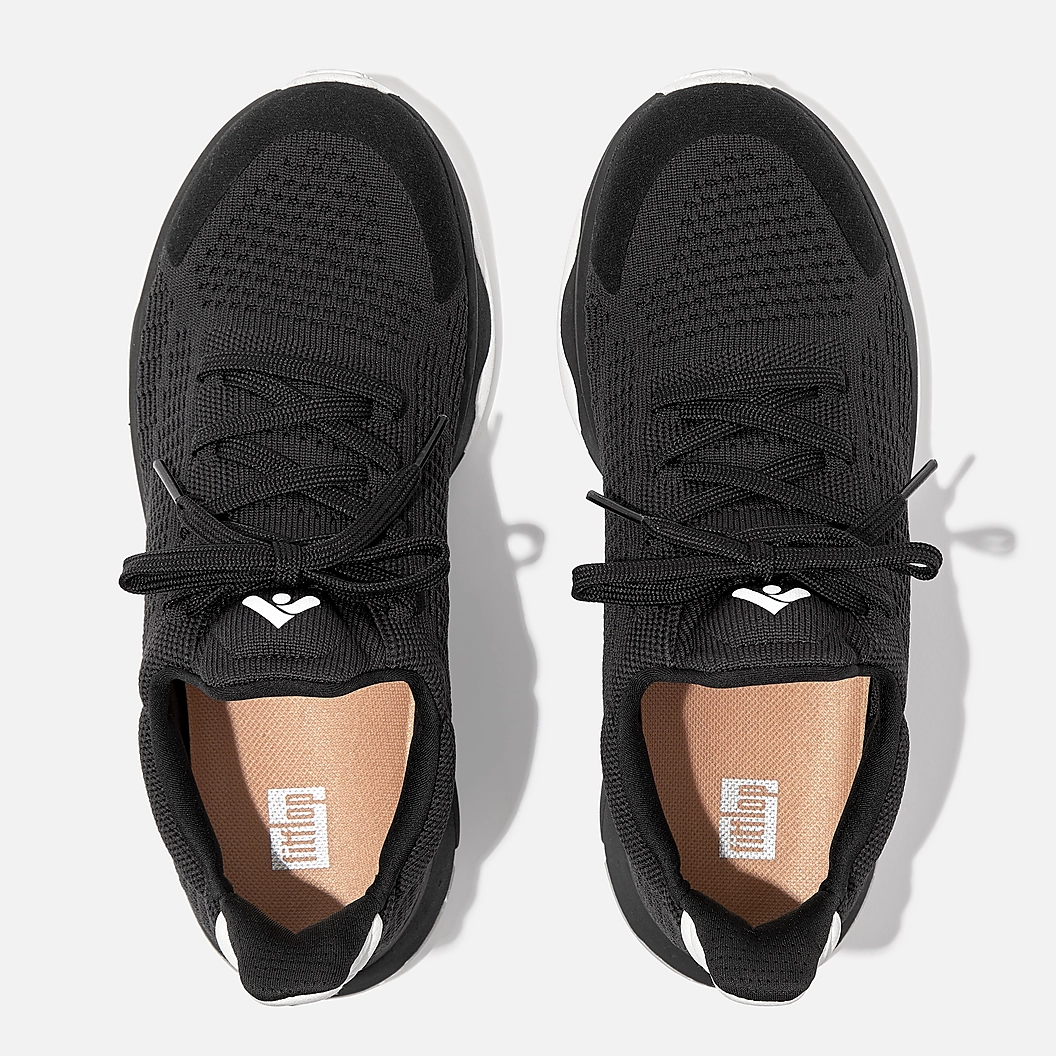 FitFlop Vitamin FFX Stretch Knit Sneakers - Black - Image 3