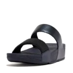 FitFlop Lulu Opul Wedge Slides - Black & Navy