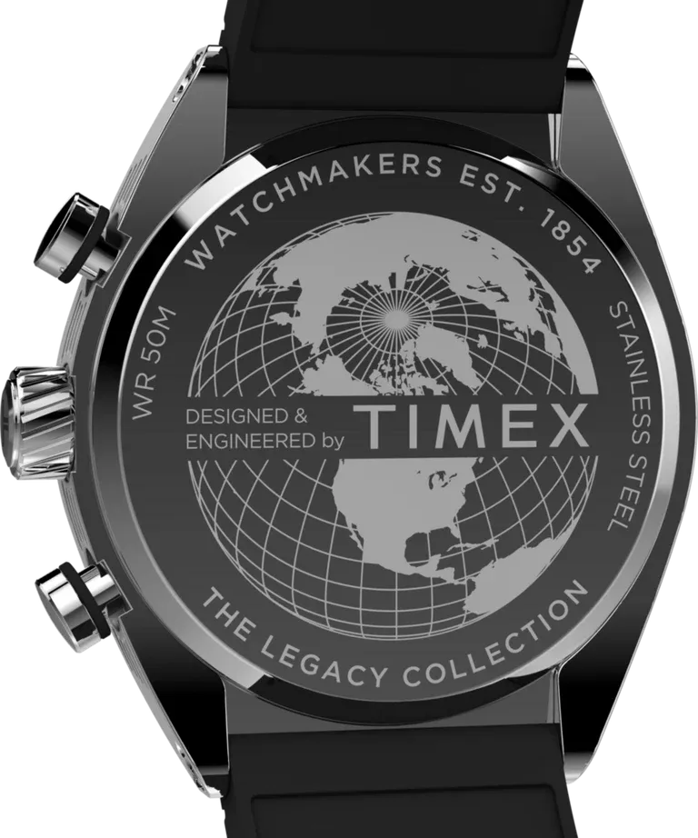 Timex Trend Legacy Black & Red Chronograph Watch (TW2W64500)