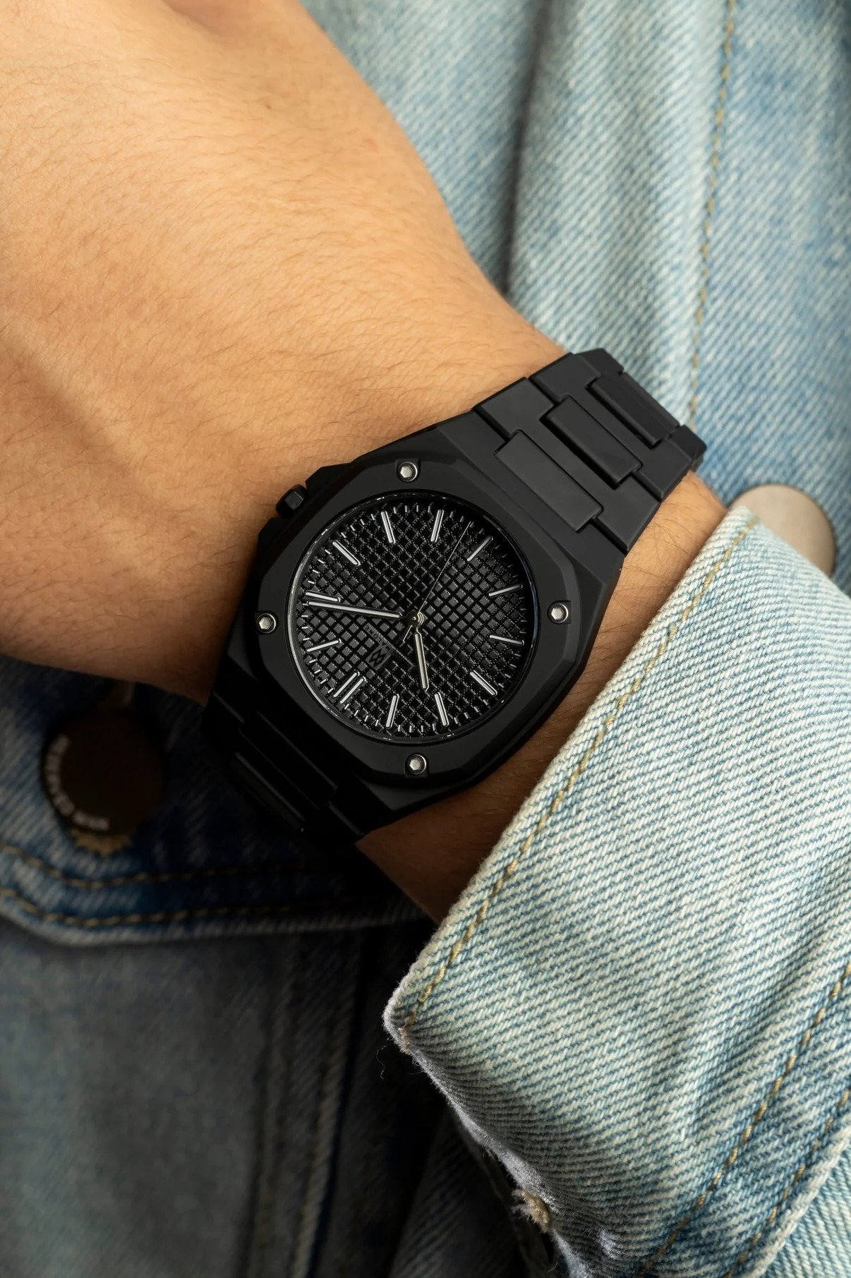 Marc Malone Men's Matte Black Steel Watch (CGS-X001) - Image 3