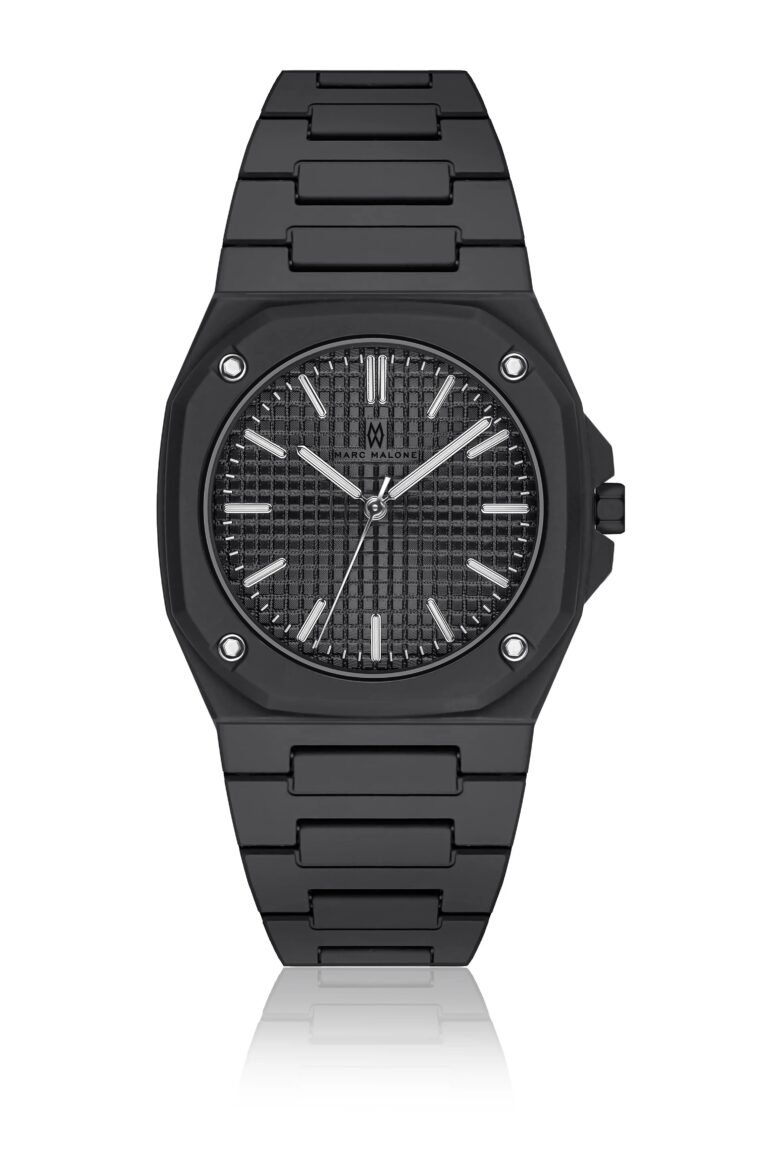 Marc Malone Men's Matte Black Steel Watch (CGS-X001)