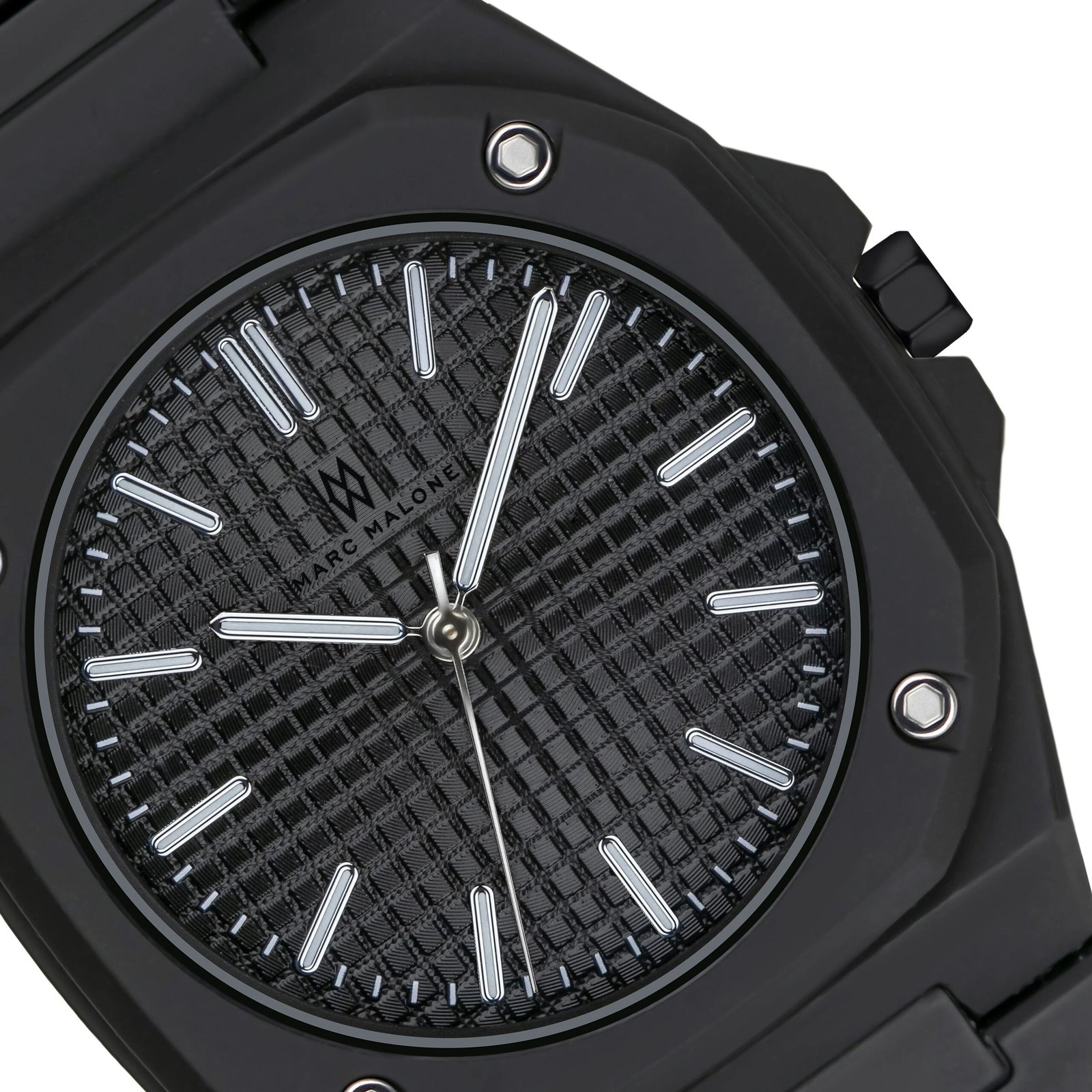 Marc Malone Men's Matte Black Steel Watch (CGS-X001) - Image 2