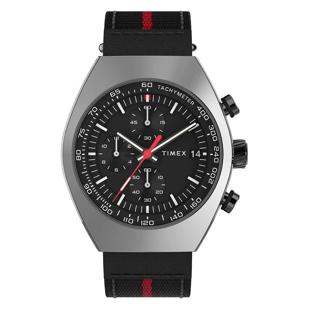 Timex Trend Legacy Black & Red Chronograph Watch (TW2W64500)