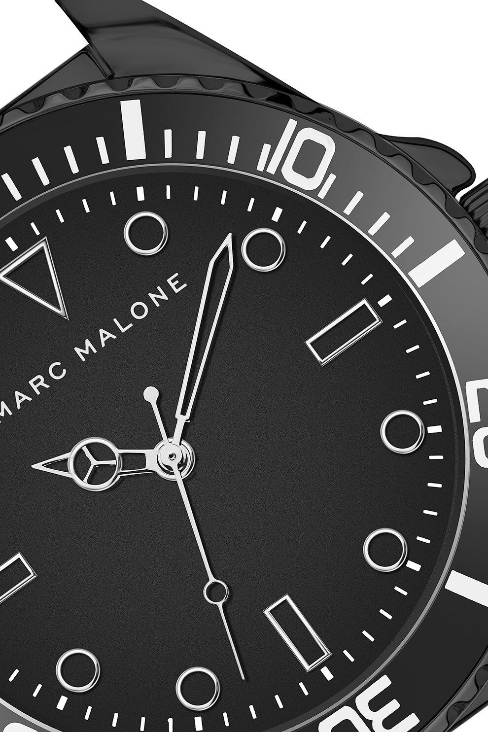 Marc Malone Men's Black Silicone Strap Watch (CHD-SC06Q20S) - Image 3