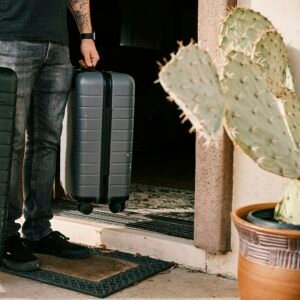 Samsonite hard-shell spinner luggage