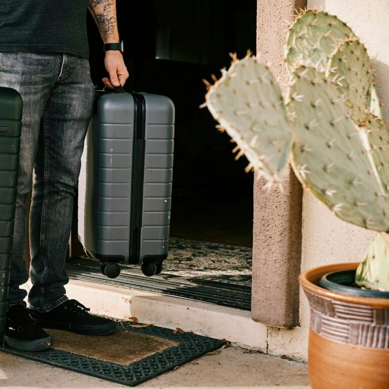 Samsonite hard-shell spinner luggage