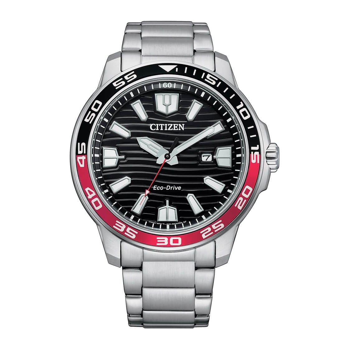 Citizen Eco-Drive Black Dial Stainless Steel Men's Watch | AW1527-86E