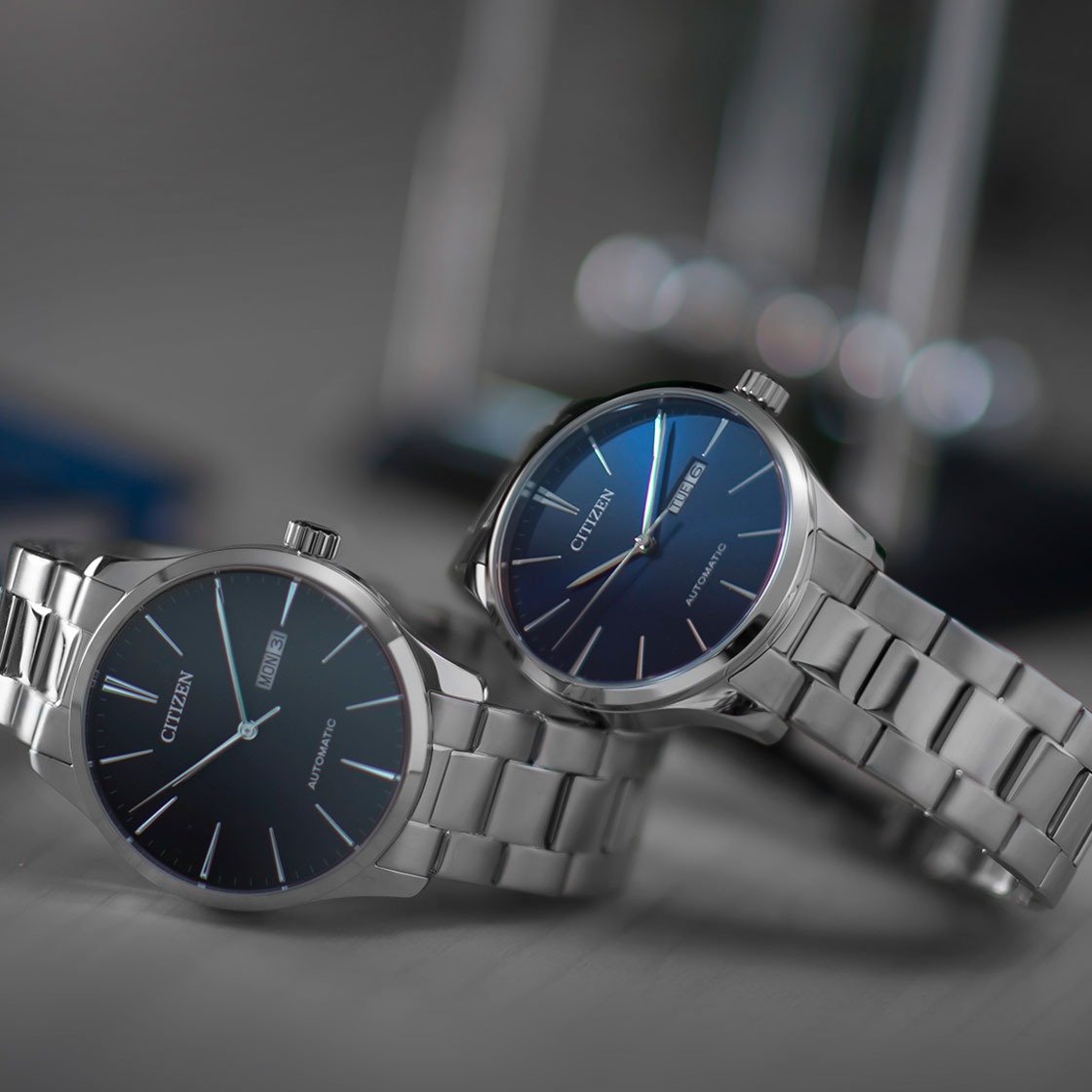 Citizen Mechanical Day & Date Blue Dial Watch | NH8350-83L - Image 2