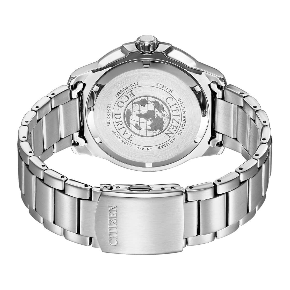 Citizen Eco-Drive Black Dial Stainless Steel Men's Watch | AW1527-86E