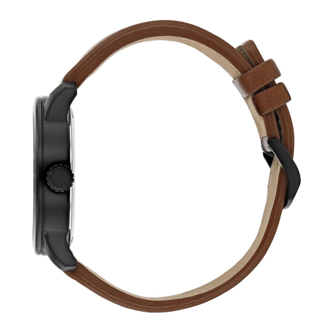Citizen Eco-Drive Black Dial Brown Leather Watch | BM8475-26E