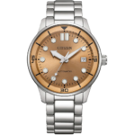 Citizen Mechanical Salmon Dial Watch | NJ0191-83X