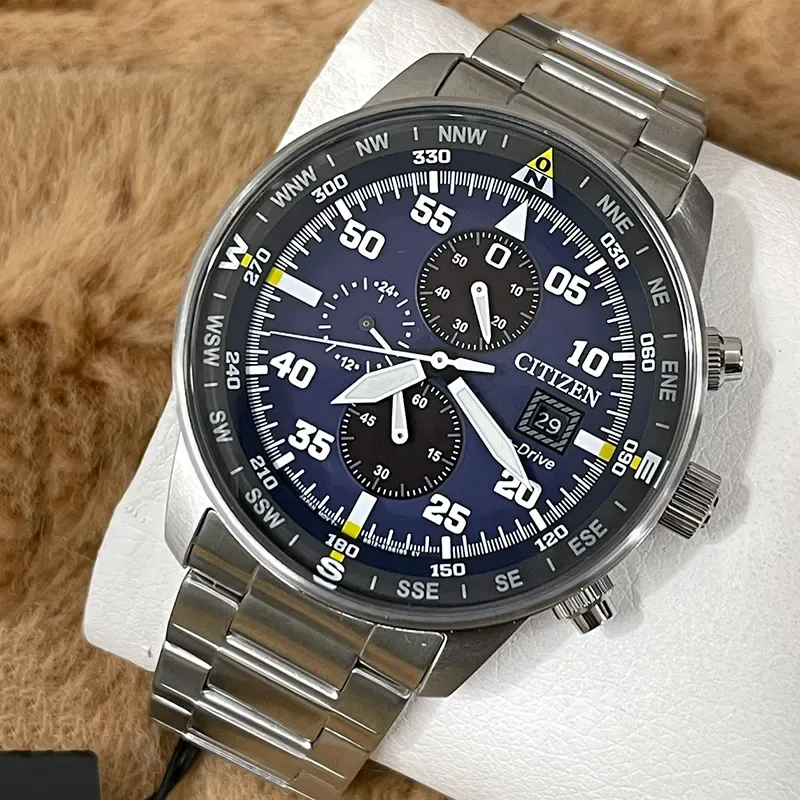 Citizen Eco-Drive Chronograph Blue Dial Watch | CA0690-88L - Image 2